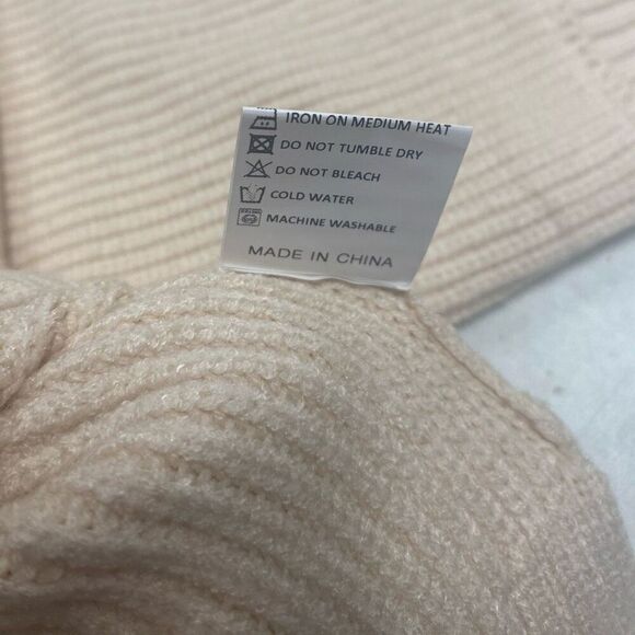 LILLUSORY Women’s Soft Knit Oversized Short Button Down Sweater Cardigan XL TAN - Picture 8 of 14